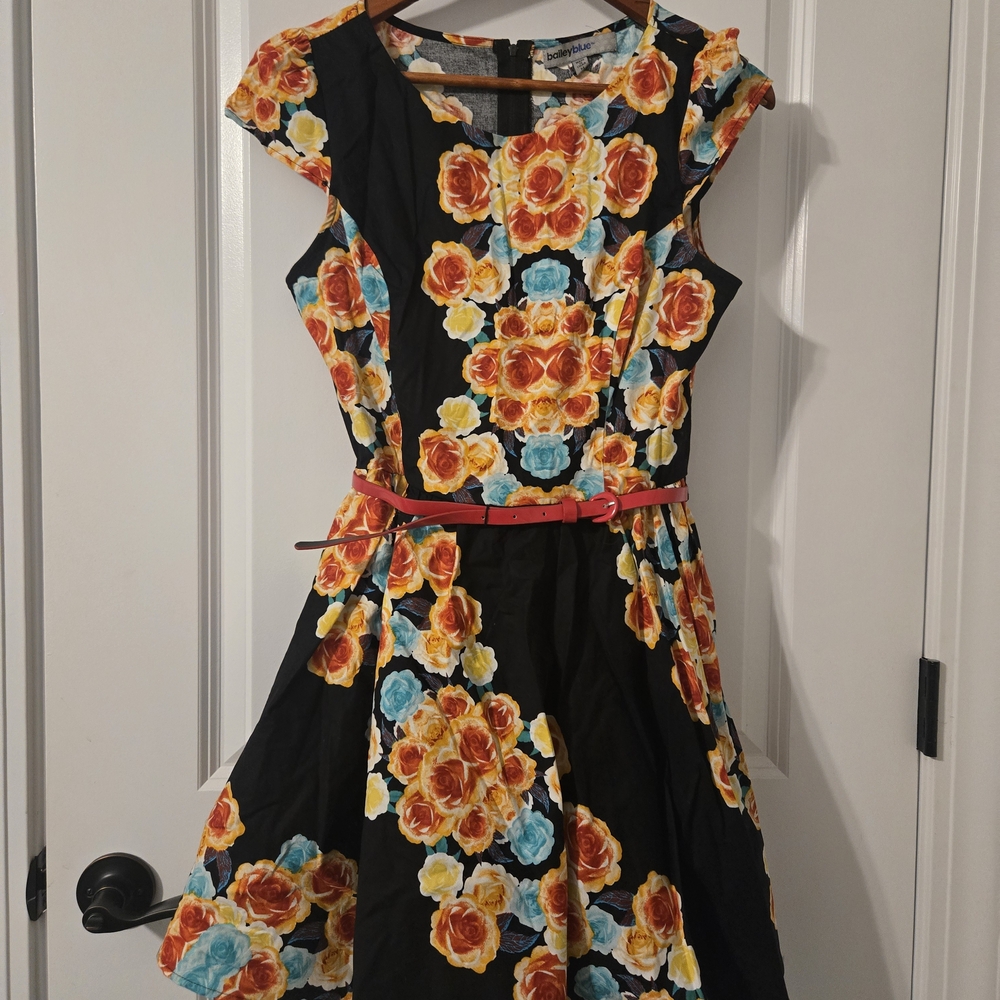Bailey Blue Multicolor Floral Dress